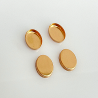 Oval 14k Rose Gold Filled (not plated) Bezel Cups Tray, Choose your Size