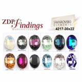30x22mm 4127 European Crystals Oval , Choose your color