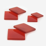 Carnelian Square  Flat, Choose your size.