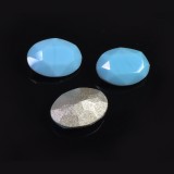 Oval 14x10mm Czech Crystals fit European Crystals 4120-Turquoise