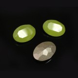 Oval 14x10mm Czech Crystals fit European Crystals 4120-Olivine