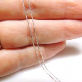 0.60mm Sterling Silver Box Square Snake Chain 