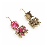 ss39 1028, 1088 European Crystals Lever back Earrings