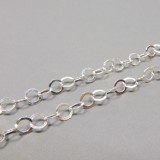 5.4mm Sterling Silver Chain Round Flat 
