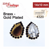 14x10mm 4320 European Crystals Post Rhinestone Earrings