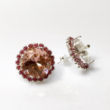 12mm 4470 European Crystals Post Rhinestone Earrings