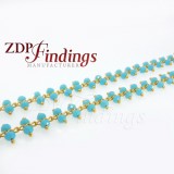 3.5mm Turquoise Rosary Chain