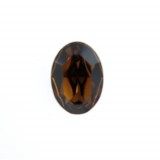 14x10mm 4120 European Crystals Oval Smoked Topaz