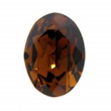 18x13mm 4120 European Crystals Oval Smoked Topaz