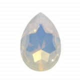 30x20mm 4327 European Crystals Pear White Opal