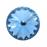 18mm 1122 European Crystals Rivoli Aquamarine