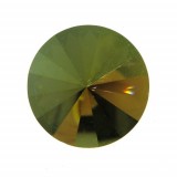18mm 1122 European Crystals Rivoli Iridescent Green
