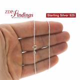 Sterling Silver 925 Finished Diamond Cut Chain