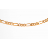 Figaro chain, Gold Plated, 1 Meter