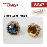 ss47 1122 European Crystals Post Rhinestone Earrings