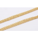 Weave Style Gold Plated Chain