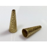 23x8mm Shiny Brass Cones