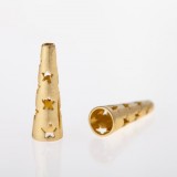 19x4.7mm Shiny Brass Cones