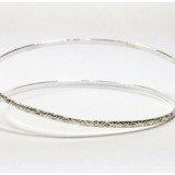 12 Inch Gallery Wire 935 Sterling Silver , 2x1mm