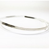 12 Inch Gallery Wire 935 Sterling Silver , 3x0.6mm