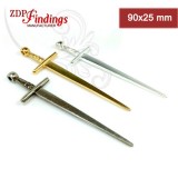 90x25mm Sword of Camelot Pendant Necklace