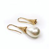 Earrings Micron Gold Plated For Gluing Pearls