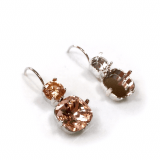 10mm 4470 European Crystals Leverback Earrings, Choose your options