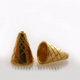 11.6x8mm Shiny Gold Cones
