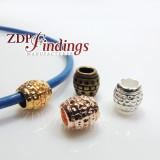 9x9mm Spacer Tube Barrel Beads hole size 5mm