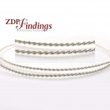 12 Inch Gallery Wire 935 Sterling Silver , 1.4 x 1.4mm
