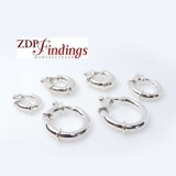 Big Bold Spring Ring Clasps Sterling Silver 925