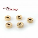 14K Gold Filled Rondelle 4mm Spacer Beads, 1.5mm hole