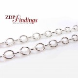 3.28 Feet Sterling Silver 925 Oval Links 9mm Chain