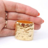 33x18mm Decorative Slider Matte Gold Bead Napkin Ring