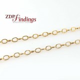 14k Gold Filled Rolo Chain 2x3mm links - 1 Meter