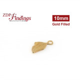 14k Gold Filled Leaf charm 10mm Pendant