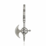 Mughal Battle axe pewter pendant with hole. 60mm