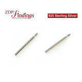 Sterling silver 925 posts for Soldering, Studs, 11mm x 0.8mm Gauge 