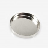 30mm Round 925 Sterling silver Bezel Cup