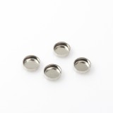6mm Round 925 Sterling silver Bezel Cup